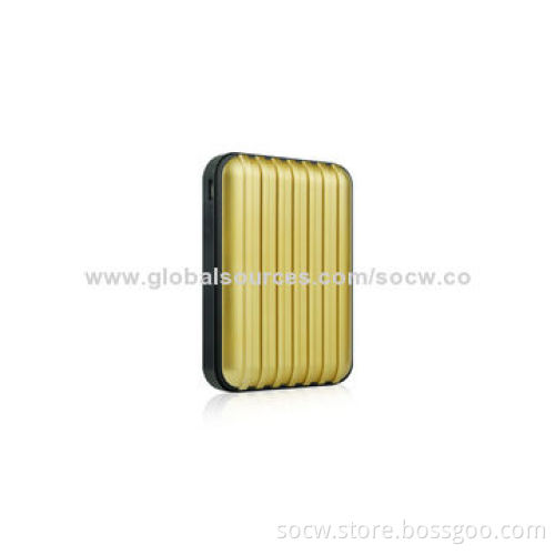 8,800mAh Portable Luggage Case Design Power Bank with Dual-USB
